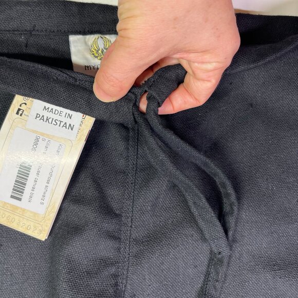 NWT Mytholon Size S Black Kilian Short Trouser Canvas Tie Waist Cuffs LARP - Picture 7 of 10